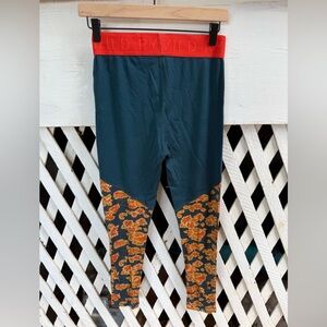 Women’s Floral Leggings - Red and Blue